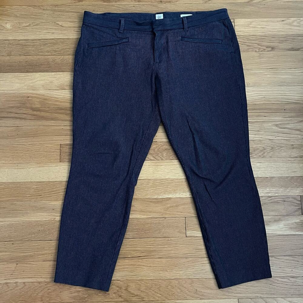 Gap Pinstriped Skinny Ankle Pants - Size 14